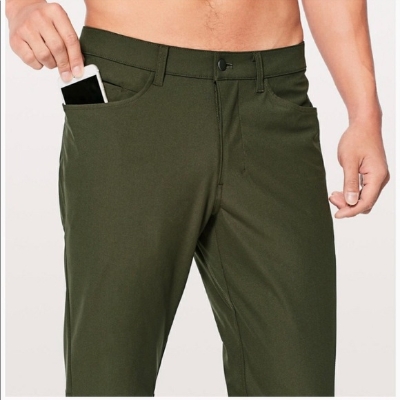 lululemon green abc pants for men